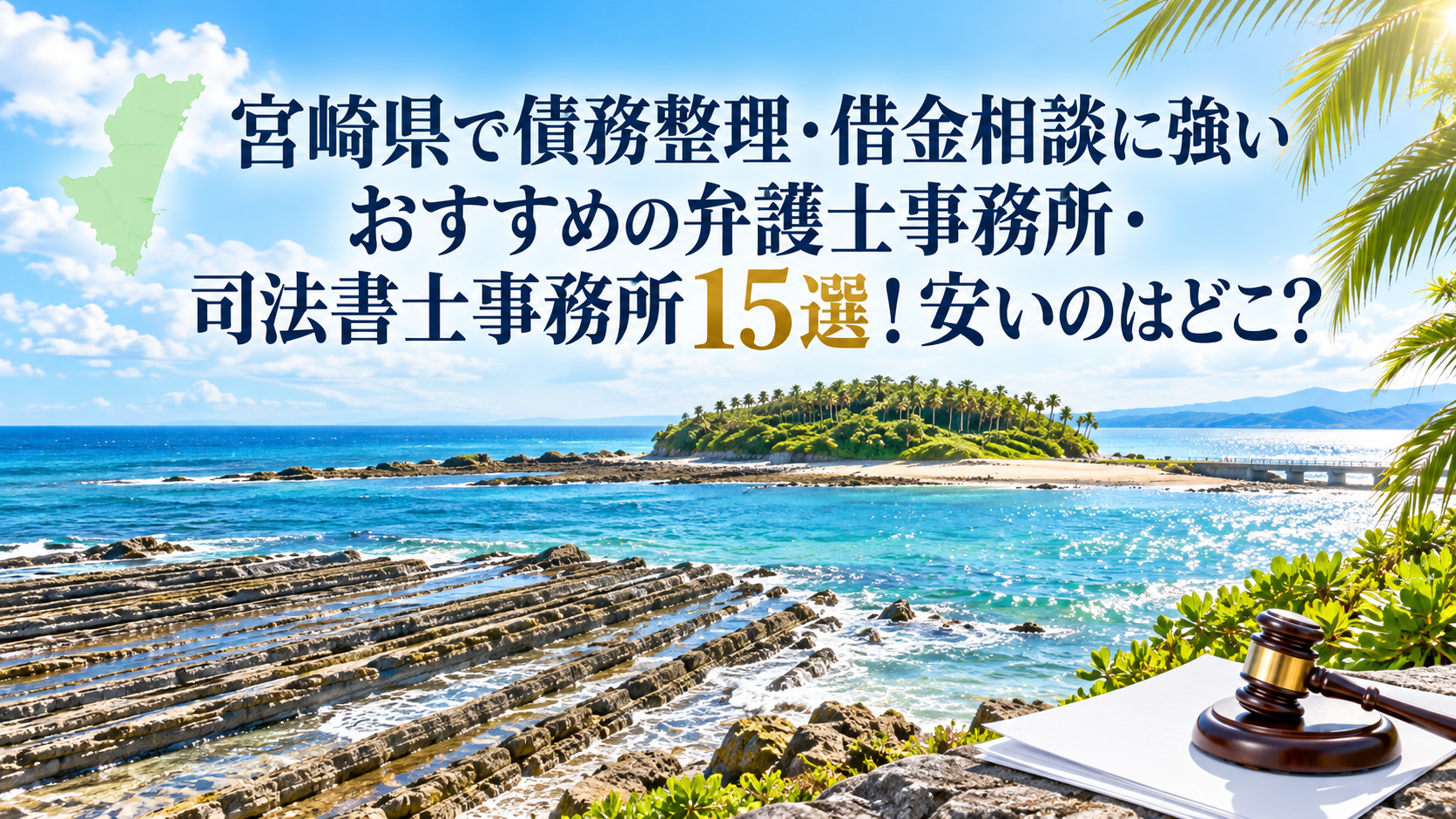 宮崎県で債務整理・借金相談に強いおすすめの弁護士事務所・司法書士事務所15選！安いのはどこ？